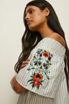 Oasis Off The Shoulder Embroidered Dress thumbnail 2