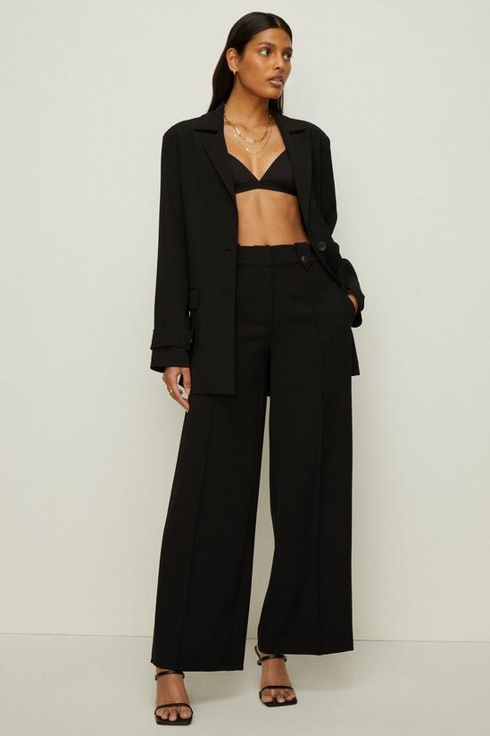 Oasis Tab Detail High Waisted Tailored Trouser 1
