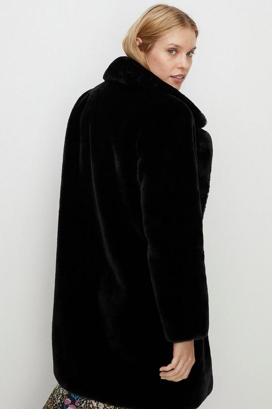 Oasis Petite Faux Fur Collared Long Coat 3