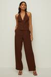 Oasis Tailored Belted Crepe Wide Leg Trouser thumbnail 1