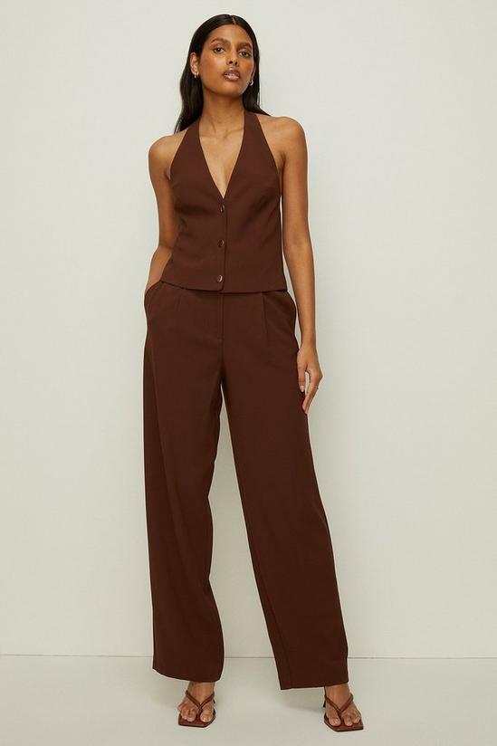 Oasis Tailored Belted Crepe Wide Leg Trouser 1