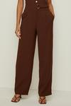 Oasis Tailored Belted Crepe Wide Leg Trouser thumbnail 2