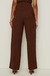 Oasis Tailored Belted Crepe Wide Leg Trouser thumbnail 3
