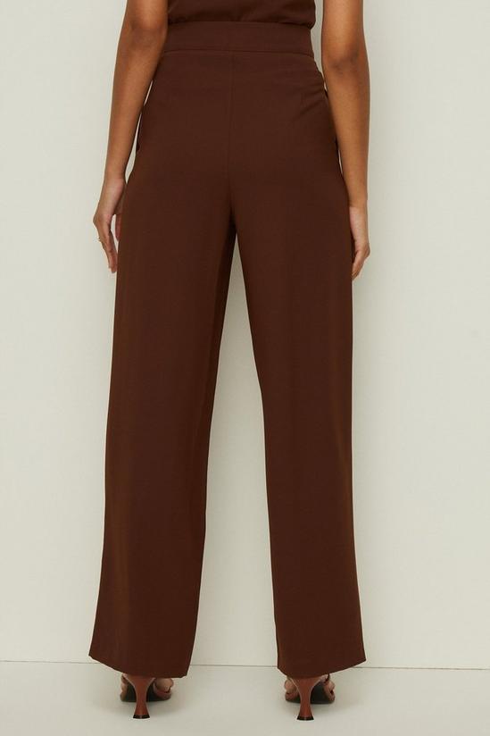 Oasis Tailored Belted Crepe Wide Leg Trouser 3