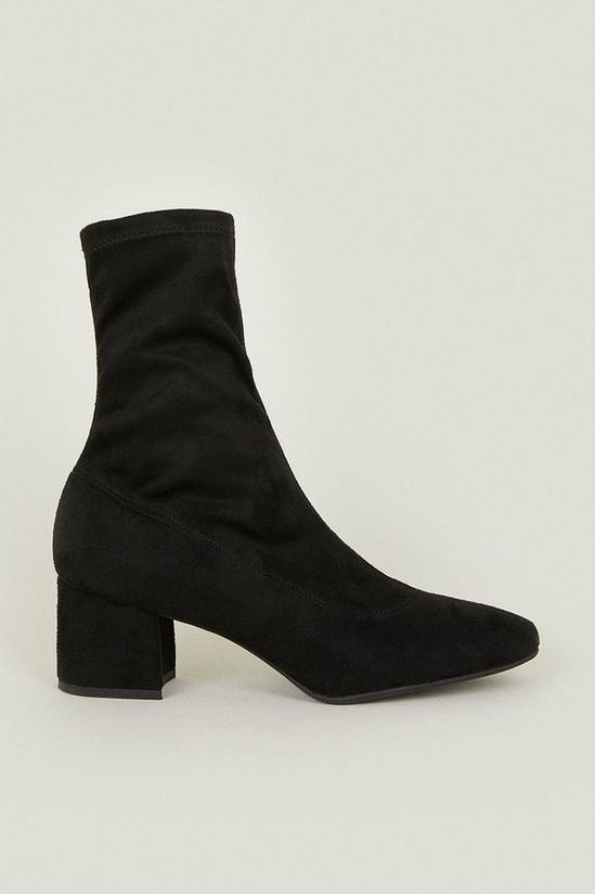 Oasis Stretch Block Heel Ankle Boot 1
