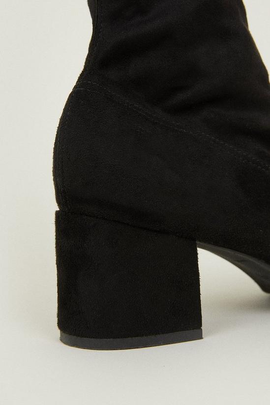 Oasis Stretch Block Heel Ankle Boot 3