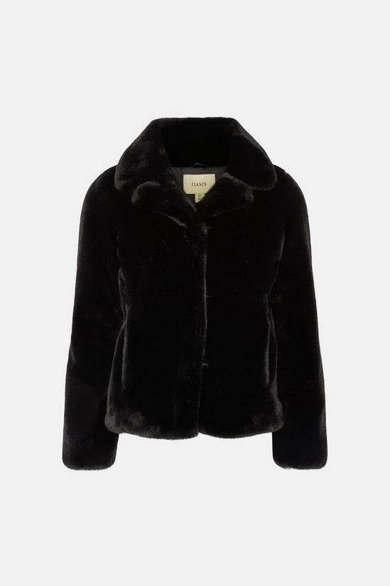 Oasis Faux Fur Collared Short Coat 4