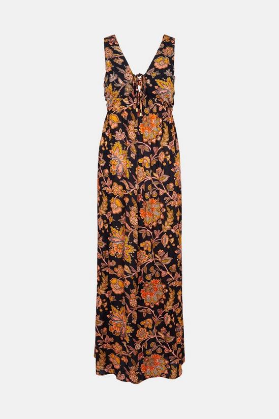 Oasis Embellished Paisley Lattice Maxi Dress 4