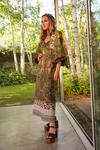 Oasis Rachel Stevens Tribal Border Gold Bar Detail Midi Dress thumbnail 1