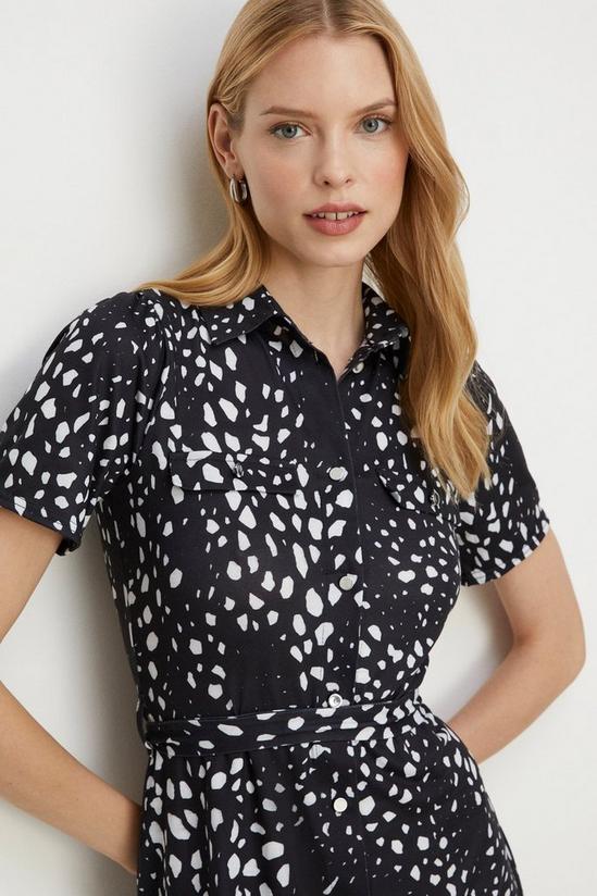 Oasis Spot Printed Jersey Shirt Midi Dress 2