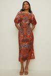 Oasis Placement Tribal Printed Square Neck Dress thumbnail 1