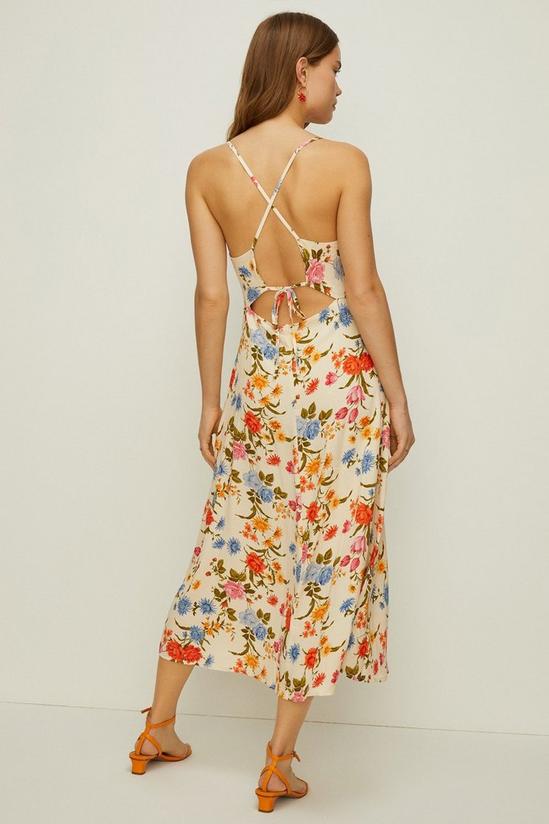 Oasis Petite Stem Floral Strappy Midi Dress 3