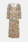 Oasis Sequin Floral V Neck Midi Dress thumbnail 4