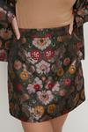 Oasis Mauve Floral Jacquard Mini Skirt thumbnail 2
