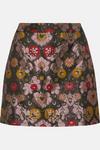 Oasis Mauve Floral Jacquard Mini Skirt thumbnail 4