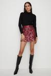Oasis Flower Jacquard Aline Split Skirt thumbnail 1