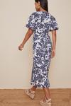 Oasis Tie Front Floral Printed Midi Dress thumbnail 3