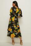 Oasis Petite Bright Bloom Print Puff Sleeve Dress thumbnail 3