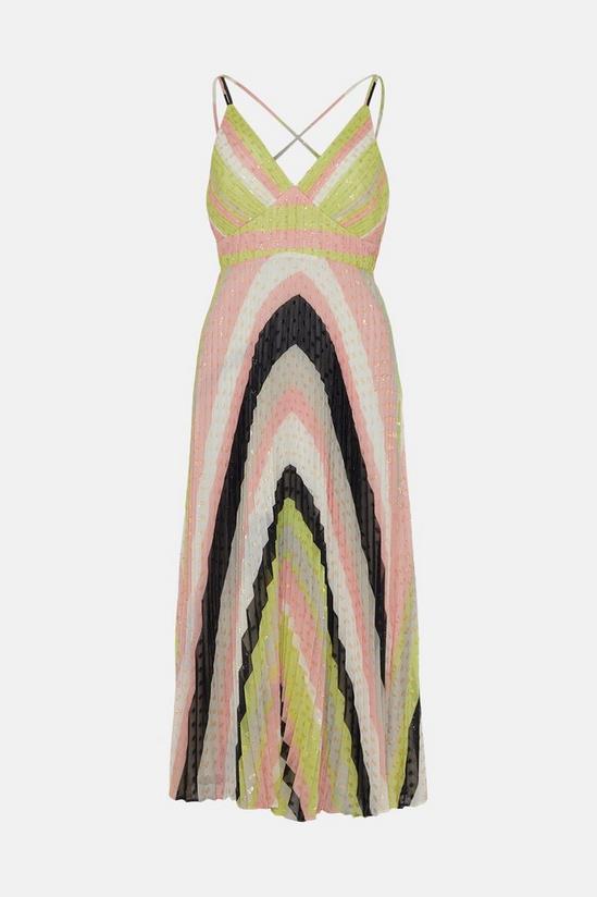 Oasis Colour Pop Stripe Strappy Maxi Dress 4