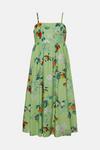 Oasis RHS Apple Leaf Printed Strappy Midi Dress thumbnail 4