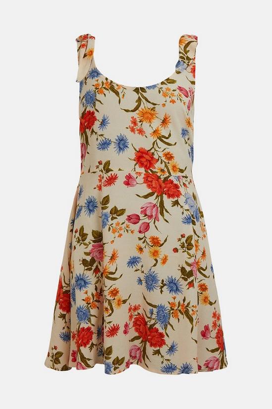 Oasis Stem Floral Tie Shoulder Skater Dress 4