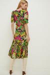 Oasis Petite Frill Ruffle Colourful Floral Dress thumbnail 3