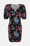 Oasis Petite Floral Print Sleeve Mini Dress thumbnail 4