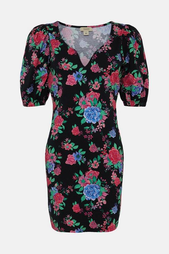 Oasis Petite Floral Print Sleeve Mini Dress 4