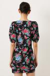 Oasis Floral Print Puff Sleeve Mini Dress thumbnail 3