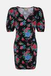 Oasis Floral Print Puff Sleeve Mini Dress thumbnail 4