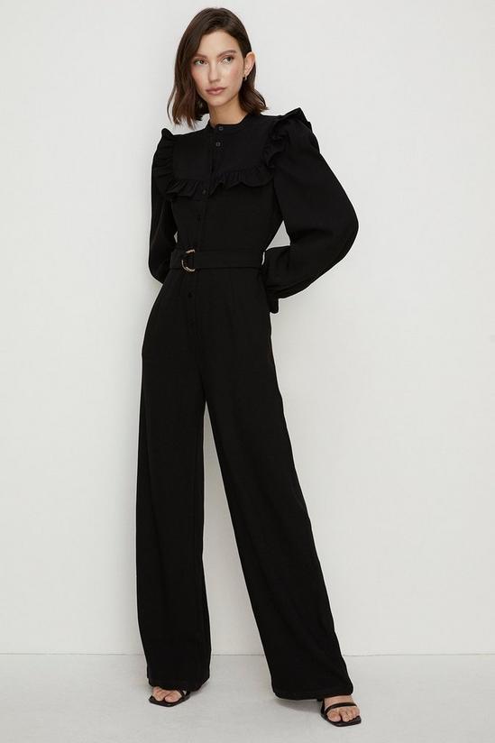 Oasis Long Sleeve Frill Detail Jumpsuit 1