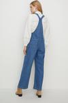 Oasis Wide Leg Relaxed Dungaree thumbnail 3