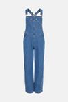 Oasis Wide Leg Relaxed Dungaree thumbnail 4