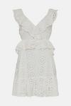 Oasis Premium Broderie Frill Cut Out Skater Dress thumbnail 4