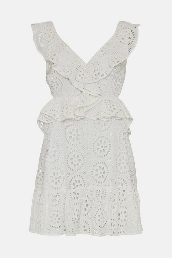 Oasis Premium Broderie Frill Cut Out Skater Dress 4