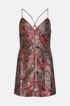 Oasis Strappy Large Floral Jacquard Mini Dress thumbnail 4