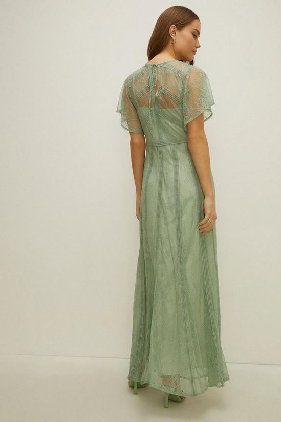 Oasis Petite Premium Delicate Lace Maxi Bridesmaids Dress 3