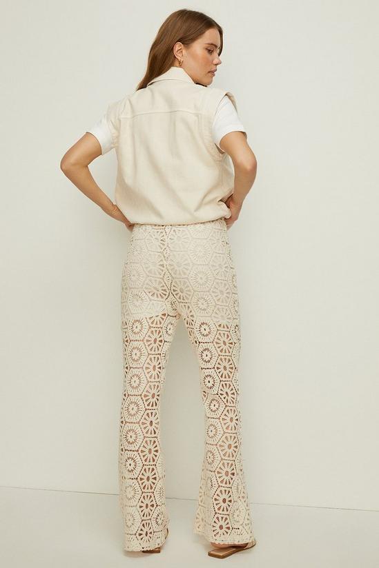Oasis Rachel Stevens Embroidered Lace Flare Trouser 3