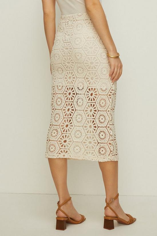 Oasis Rachel Stevens Embroidered Lace Midi Skirt 3