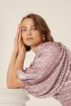 Oasis Premium Sequin Puff Sleeve Aline Dress thumbnail 1