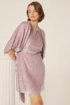 Oasis Premium Sequin Puff Sleeve Aline Dress thumbnail 2