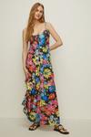 Oasis Floral Print Button Front Tiered Maxi Dress thumbnail 1