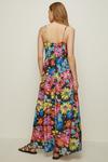 Oasis Floral Print Button Front Tiered Maxi Dress thumbnail 3