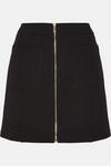 Oasis Premium Ponte Zip Through Patch Pocket Skirt thumbnail 4