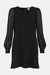 Oasis Crepe V-Neck Woven Sleeve Mini Dress thumbnail 4