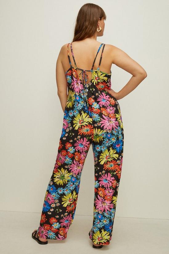 Oasis Plus Size Floral Print Double Strap Jumpsuit 3