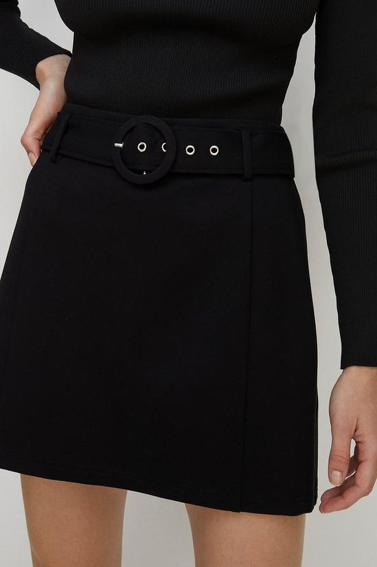 Oasis Premium Ponte Belted Mini Skirt 2