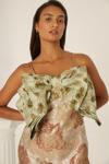 Oasis Bow Contrast Jacquard Mini Aline Dress thumbnail 2