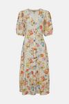 Oasis Floral Printed Broderie Tiered Midi Dress thumbnail 4