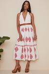 Oasis Cross Over Embroidered Maxi Dress thumbnail 2